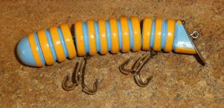 Early Oliver And Gruber Glowurm/super Color/repaint/very Nice/very Rare Lure