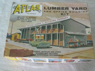 Vintage Atlas Lumber Yard & Office Building Ho Train Layout Accessory 750
