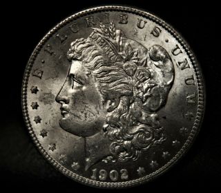 Bu 1902 - O Morgan Silver Dollar 90 Vintage U.  S Coin 3