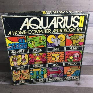 1973 Aquarius Ii A Home Computer Astrology Kit Game Gm800 Vintage Reiss Complete