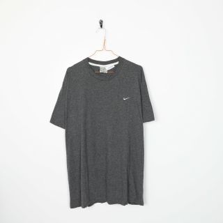 Vintage 90s Nike Small Logo T Shirt Tee Grey | Xl