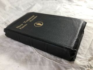 Vtg 1953 Gideon 1611 Kjv Compact Testament Psalms Bible Im Leather Military