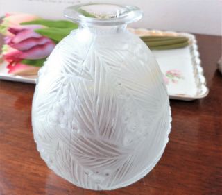 Antiique/vintage Art Glass Vase Signed Sabino France
