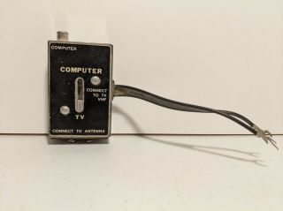 Vintage Atari 2600 Colecovision C64 Computer Switch Box Rf Adapter