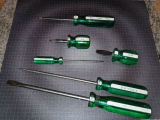 Vintage S - K Tools Screwdrivers 70086,  70044,  71066,  72081,  73001,  73022 Usa