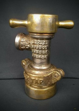 Vintage A.  T.  B Co.  Peerless Solid Brass Beer Tap Made In Usa 47935