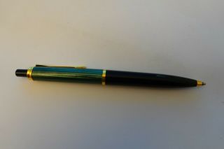 Pelikan Vintage Pen Made In W.  Germany Green Black & Gold Logo On Cap