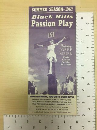 Vintage Brochure Summer Season 1967 Black Hills Passion Play Spearfish S.  Dakota