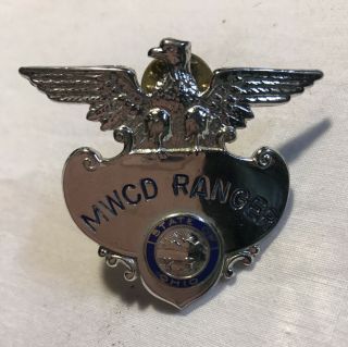 Vintage Silver Metal Mwcd Ranger State Of Ohio Pin