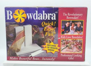 Vintage Bowdabra Bow Maker Kit,  Vhs Vcr Tape,  Bow Making Tool