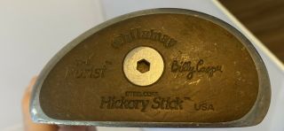 Vintage Callaway The Purist Billy Casper Rh Hickory Stick Steel Core Putter Read