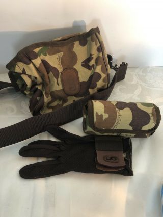 Bob Allen Vintage Camouflage Ducks Unlimited Shell Bag Hunting & Choke Tube Set