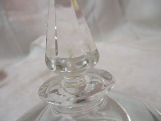 Vintage heavy Crystal Perfume Bottle 2