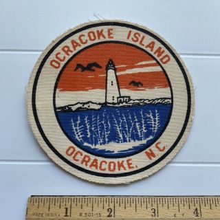 Ocracoke Island North Carolina Outer Banks Lighthouse 4 " Round Printed Patch