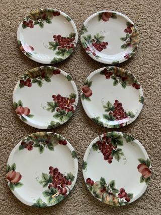 Set (s) Of 6 - Royal Doulton Vintage Grape Bread Plates - In