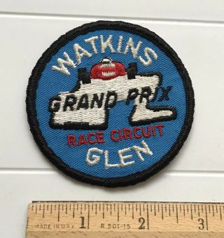 Watkins Glen Grand Prix Race Circuit Track York Ny Round Embroidered Patch