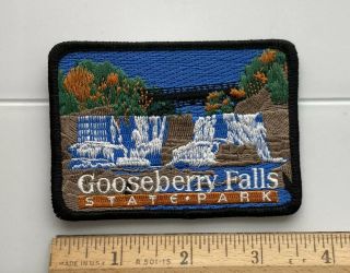 Gooseberry Falls State Park Minnesota Mn Waterfalls Souvenir Embroidered Patch