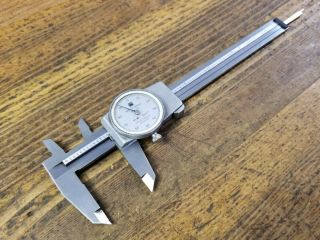 Brown & Sharpe Vernier Caliper Dial Indicator Gauge Vintage Machinist Tool Swiss
