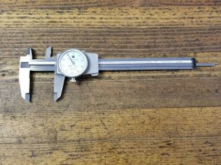 BROWN & SHARPE Vernier Caliper Dial Indicator Gauge Vintage Machinist Tool SWISS 2
