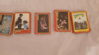 Superman Ii Complete 88 Cards Set 1980 Movie Vintage Trading Cards Near Nm