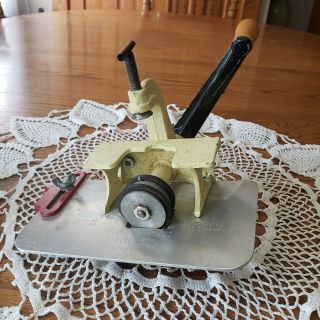 Vintage Rigby Cloth Stripping Machine Cutter Made In Usa South Portland Maine
