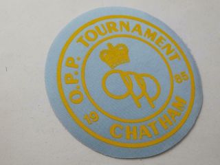 Opp Ontario Provincial Police Vintage Patch 1985 Chatham Tournament Badge