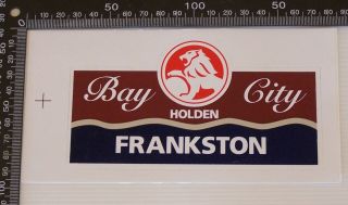 Bay City Holden Frankston Gm Dealership Car Bumper Sticker Dealer Decal