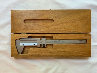 Craftsman Vintage Vernier Caliper,  40165,  With Wooden Box,  0 - 6 ", .  001 " Reading