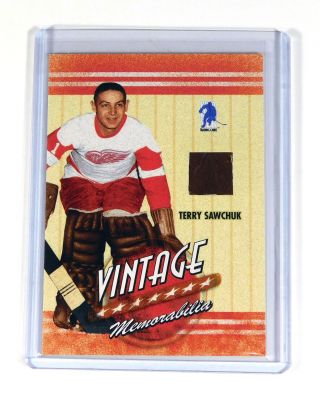 2003 - 04 Bap Memorabilia Terry Sawchuk Vintage Glove Red Wings