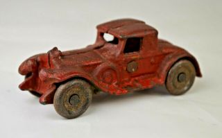 Vintage Toy Cast Iron Coupe Auto 3 5/8 " Long Good