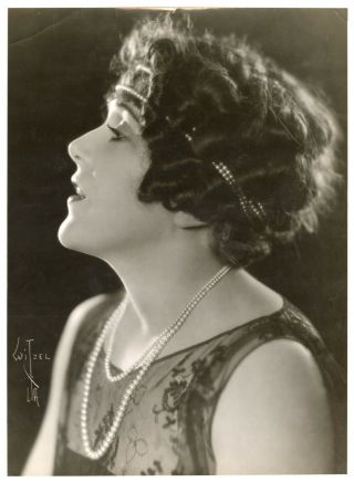 Vintage 1920s Hollywood Flapper Ruth Roland Oversized Dbw Photo By Witzel