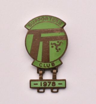 Vintage Isle Of Man Of Tt 1978 Supporters Club Pin Badge Motorcycle Racing