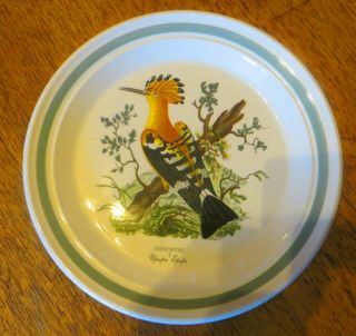 Rare Vintage Portmeirion Birds Of Britain 21cm Salad Plate Hoopoe (upupa Epops)