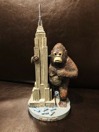 Vintage King Kong And Empire State Building York 6” Souvenir Figurine