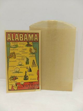 Vintage Alabama Goldfarb Water Slide Decal Luggage Car Travel Sticker Rat Rod