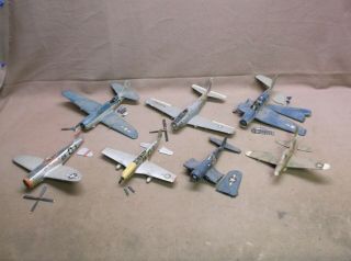 7 Vintage Built Us Military Airplanes Aircraft Wwii P - 39 F - 4u T - 6 A - 1d Parts