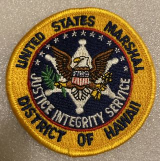 United States Marshal District Of Hawaii Law Enforcement Collectors Patch
