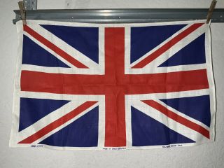 Irish Linen Souvenier Union Jack Tea Towel Flag British England Uk 30” X 19”