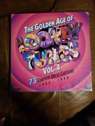 Vtg 1993 The Golden Age Of Looney Tunes Vol.  4 (1932 - 1948) Box Set 5 Laserdisc