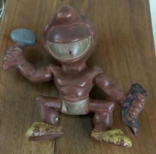 Vintage 40 ' s/50 ' s Cleveland Indians Chief Wahoo Rubber Squeaker Toy Rempel MFG 2