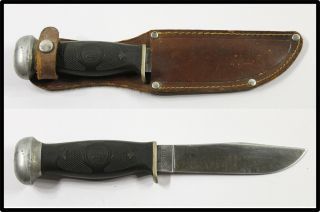 Vintage Remington Dupont Umc Rh28 Hunting Knife 1940 Look Old W Sheath