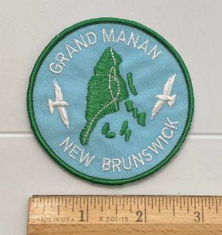 Grand Manan Island Bay Of Fundy Brunswick Canada Embroidered Patch Badge