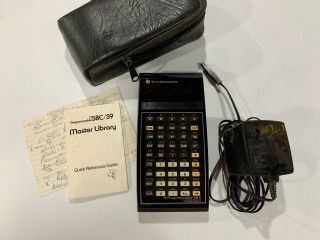 Vintage Texas Instruments Ti 58c Programmable Scientific Calculator W/accessory