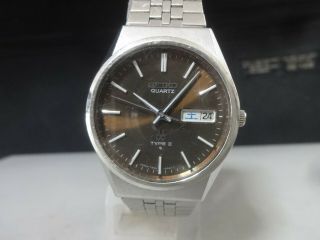 Vintage 1978 Seiko Quartz Watch [type Ii] 7546 - 8070 Band Battery