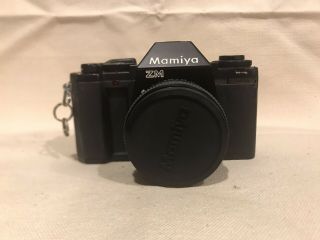 Vintage Mamiya Zm Quartz Camera With Case,  Lenses,  Flash,  Filters & Manuals