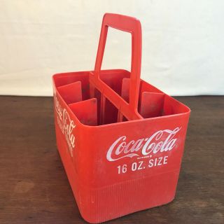 Vintage Coca - Cola 16 oz Bottle Plastic Carrier Holder Carton 2