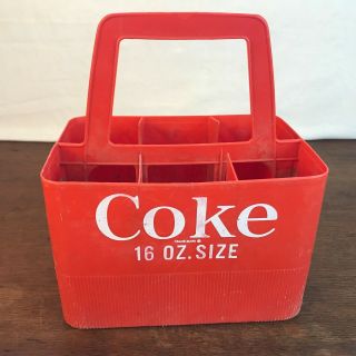 Vintage Coca - Cola 16 oz Bottle Plastic Carrier Holder Carton 3
