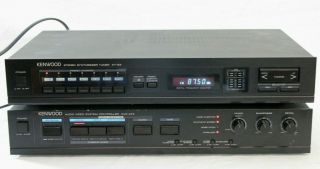 Vintage Kenwood Am Fm Stereo Tuner Kt - 54 & Kvc - 474 A/v System Controller