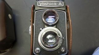 Vintage Yashica - A Camera With Leather Case