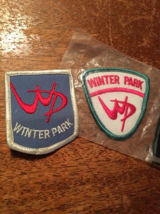 2 Winter Park Skiing Ski Patches Badge Colorado Co Resort Souvenir